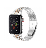 Apple Watch 38mm | Apple Watch (38/40/SE/41/42mm) - Butterfly Stål Urlænke - Sølv/Rose - DELUXECOVERS.DK