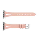 Apple Watch 38mm | Apple Watch (38/40/SE/41/42mm) - Deluxe™ V-Shape Læder Rem - Pink - DELUXECOVERS.DK