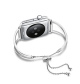Apple Watch 38mm | Apple Watch (38/40/SE/41mm) - L'Empiri™ Dame Stål Rem - Sølv - DELUXECOVERS.DK