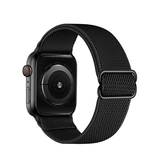 Apple Watch 42mm | Apple Watch (42/44/SE/45/46/49mm) - Polyester Nylon Rem Armbånd - Sort - DELUXECOVERS.DK