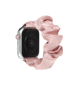 Apple Watch 38mm | Apple Watch (38/40/SE/41/42mm) - Scrunchie Velour Dame Armbånd - Pink - DELUXECOVERS.DK