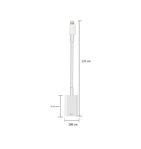 Adapter | Lightning til USB-A Hun Adapter Kabel - Hvid - DELUXECOVERS.DK
