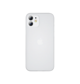 iPhone 12 Mini | <AAA>iPhone 12 Mini - Ultratynd Matte Series Cover V.2.0 - Hvid/Klar - DELUXECOVERS.DK