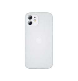 iPhone 12 Mini | iPhone 12 Mini - Ultratynd Matte Series Cover V.2.0 - Hvid/Klar - DELUXECOVERS.DK