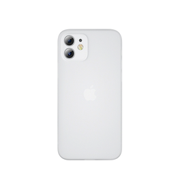 iPhone 12 Mini | <AAA>iPhone 12 Mini - Ultratynd Matte Series Cover V.2.0 - Hvid/Klar - DELUXECOVERS.DK