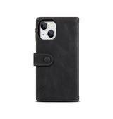 iPhone 14 Max | iPhone 14 Plus - ESEBLE™ Læder Cover Etui M. Pung - Sort - DELUXECOVERS.DK