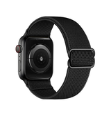 Apple Watch 38mm | Apple Watch (38/40/SE/41mm) - Polyester Nylon Rem Armbånd - Sort - DELUXECOVERS.DK