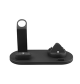 Ladestation / Trådløs oplader | DeLX™ | 3-i-1 Opladerstation til Mobil / Apple Watch / AirPods - Sort - DELUXECOVERS.DK