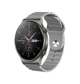 Samsung Galaxy Watch 3 (20mm) | Samsung Galaxy Watch 3 (41mm) - Valence™ Wave Silikone Rem - Grå - DELUXECOVERS.DK