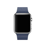 Apple Watch 42mm | Apple Watch (42/44/SE/45mm & Ultra) - Valence™ Magnetisk Loop Læder Rem - Navy - DELUXECOVERS.DK