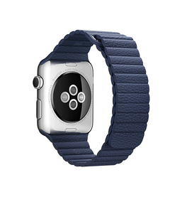 Apple Watch 38mm | Apple Watch (38/40/SE/41mm) - Valence™ Loop Læder Rem - Navy - DELUXECOVERS.DK