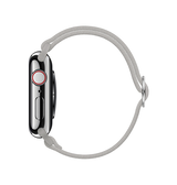 Apple Watch 42mm | Apple Watch (42/44/SE/45/46/49mm) - Polyester Nylon Rem Armbånd - Sølv - DELUXECOVERS.DK