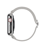 Apple Watch 38mm | Apple Watch (38/40/SE/41mm) - Polyester Nylon Rem Armbånd - Sølv - DELUXECOVERS.DK