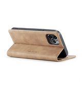 iPhone 11 Pro | iPhone 11 Pro - CaseMe™ Vintage Læder Etui / Pung - Brun - DELUXECOVERS.DK