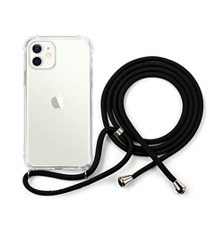 iPhone 12 | iPhone 12 - Deluxe™ Cover M. Snor / Strop - Sort/Klar - DELUXECOVERS.DK