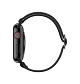 Apple Watch 38mm | Apple Watch (38/40/SE/41/42mm) - Polyester Nylon Rem Armbånd - Sort - DELUXECOVERS.DK