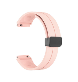 Samsung Galaxy Watch 3 (20mm) | Samsung Galaxy Watch 3 (41mm) - DeLX Straight-Line Silikone Rem - Pink - DELUXECOVERS.DK