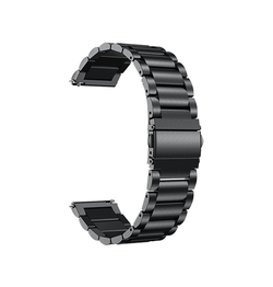 Samsung Galaxy Watch 3 (20mm) | Samsung Galaxy Watch 3 (41mm) - L'Empiri™ Premium 316L Stål Rem - Sort - DELUXECOVERS.DK