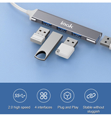 Adapter | IMAK™ - USB-C til USB-A 2.0 Hub - DELUXECOVERS.DK