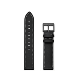 Samsung Galaxy Watch 3 (22mm) | Samsung Galaxy Watch 3 (45mm) - Deluxe™ Honor Ægte Læder Rem - Sort - DELUXECOVERS.DK
