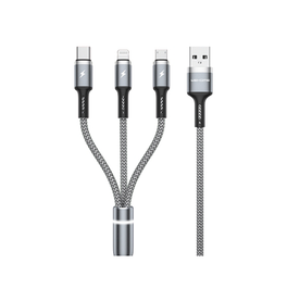 Kabel | WEKOME™ | 3-i-1 USB-A til Lightning / USB-C / MicroUSB - 2M - DELUXECOVERS.DK