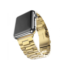 Apple Watch 38mm | Apple Watch (38/40/SE/41mm) - CNC Pro Rustfrit Stål Rem - Guld - DELUXECOVERS.DK