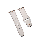 Apple Watch 42mm | Apple Watch (42/44/SE/45mm & Ultra) - FINESSE Ægte Læder Rem - Grå - DELUXECOVERS.DK