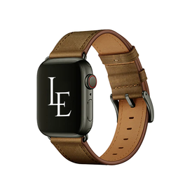 Apple Watch 38mm | Apple Watch (38/40/SE/41/42mm) - L'Empiri™ Verona Ægte Læder Rem - Retro brun - DELUXECOVERS.DK