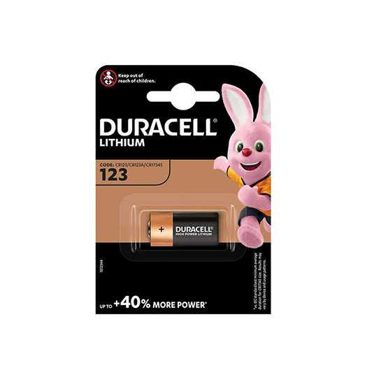 Batteri | Duracell® Lithium - CR123/CR123A 3V Litium Batteri-  - 1.stk - DELUXECOVERS.DK