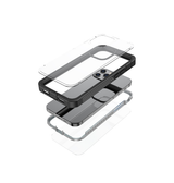 iPhone 12 Pro | iPhone 12 Pro - ToughCase Hybrid-X Håndværker Cover - Sort - DELUXECOVERS.DK