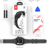 Apple Watch 38mm | Apple Watch (41mm) - RedPepper™ Vandtæt/støvtæt Cover m. rem - Sort - DELUXECOVERS.DK