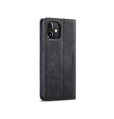 iPhone 12 | iPhone 12 - CaseMe™ Noble Læder Etui / Pung - Sort - DELUXECOVERS.DK
