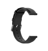 Samsung Galaxy Watch 3 (22mm) | Samsung Galaxy Watch 3 (45mm) - ADENA™ Round Tail Læder Urrem - Sort - DELUXECOVERS.DK