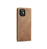iPhone 12 | iPhone 12 - CaseMe™ Noble Læder Etui / Pung - Brun - DELUXECOVERS.DK