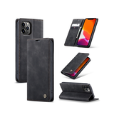 iPhone 11 Pro | iPhone 11 Pro - CaseMe™ Vintage Læder Etui / Pung - Sort - DELUXECOVERS.DK