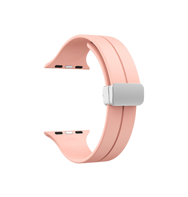 Apple Watch 38mm | Apple Watch (38/40/SE/41mm) - S-Line™ Silikone Rem - Pink - DELUXECOVERS.DK